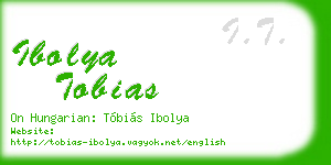 ibolya tobias business card